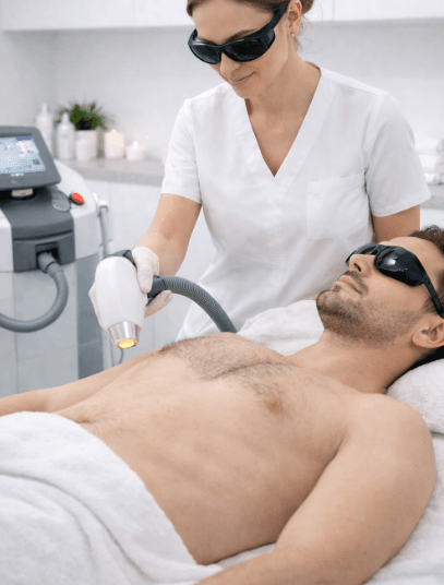 mens chest hair laser removal