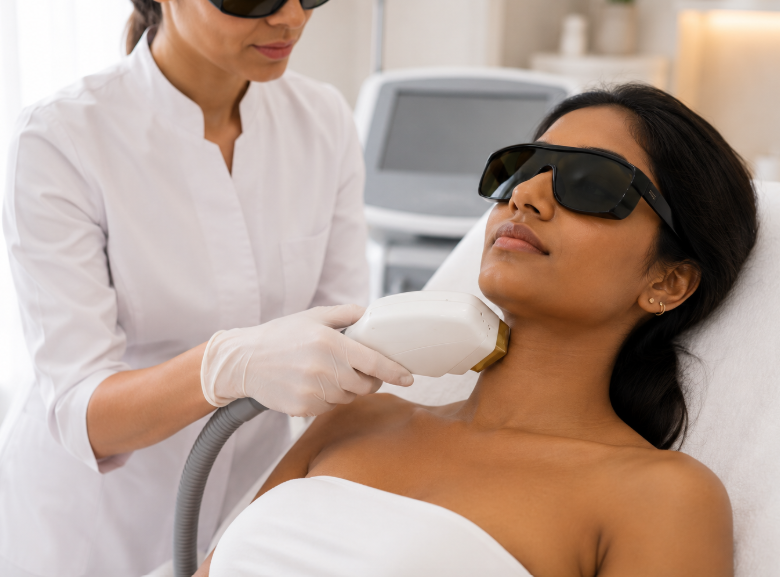 laser hair removal on darker skin